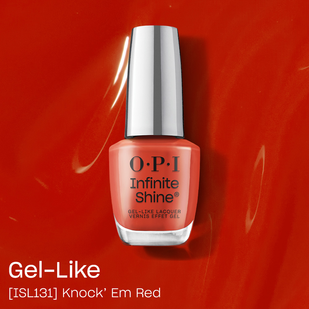 [OPI][인피니트샤인 Gel-Like] ISL 131 - Knock `Em Red - 상품 이미지