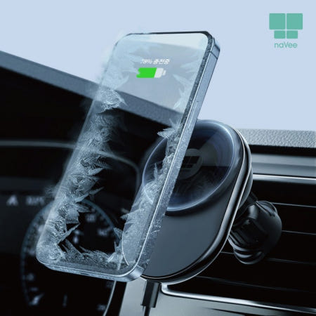 냉각 맥세이프 차량용 핸드폰거치대 무선충전 스마트폰 충전기