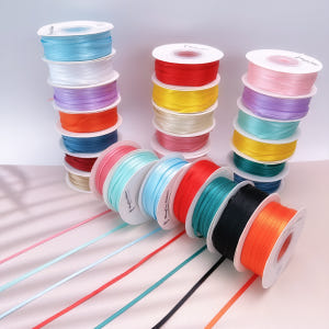 선물 포장 리본 끈 3mm 45m 1롤 청첩장 꽃 박스 얇은 공단 리본 실사용 후기 | 효과 있을까? - 상품 이미지 1