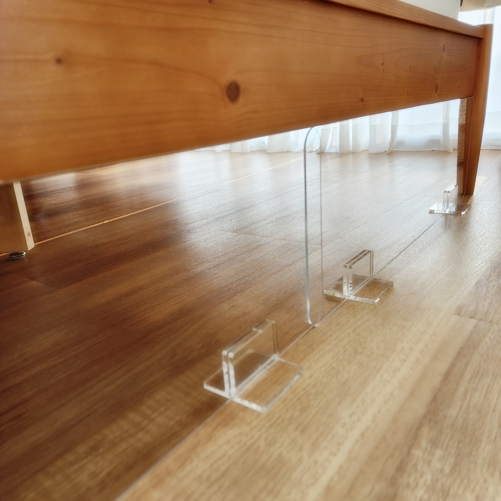 고양이 침대밑 쇼파밑 가림막 펜스 강아지 아크릴 가림판 투명 울타리 고양이 격리 틈새막기 이미지 3