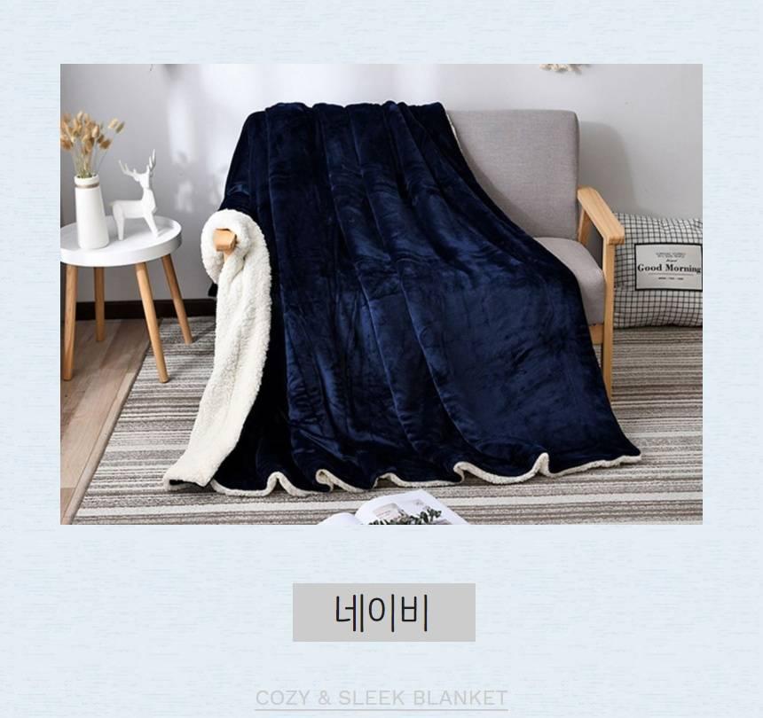 겨울 차렵이불 극세사 가벼운 겨울 이불 따뜻한 침구 - 상세 이미지 4