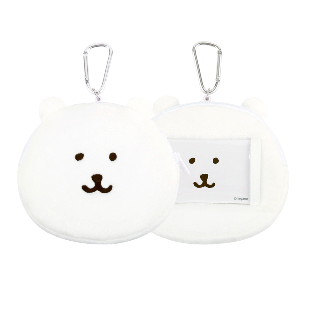담곰이 얼굴 파우치 농담곰 릴패스 봉제 동전지갑 캐릭터 굿즈 - 상품 이미지