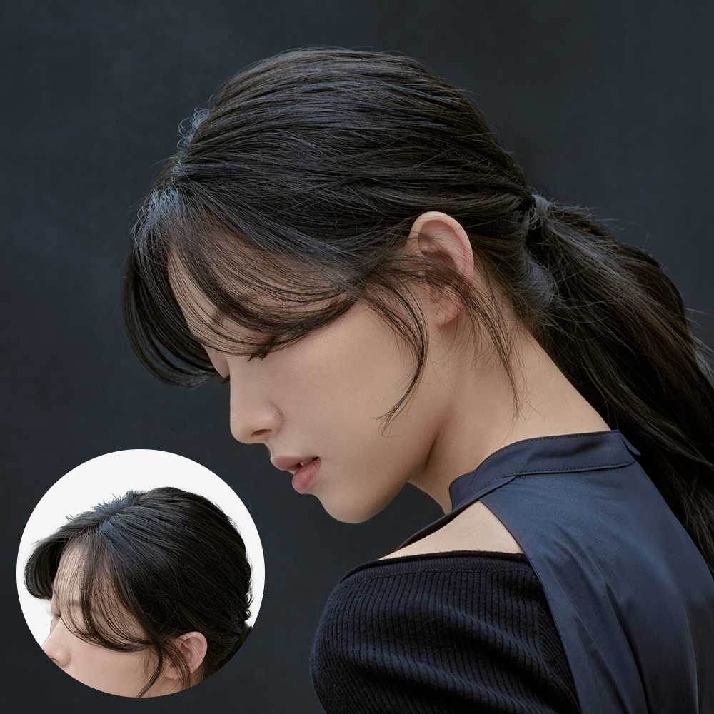 [수제탑커버] 사이드뱅 글램컬 (모스트사) - 상품 이미지