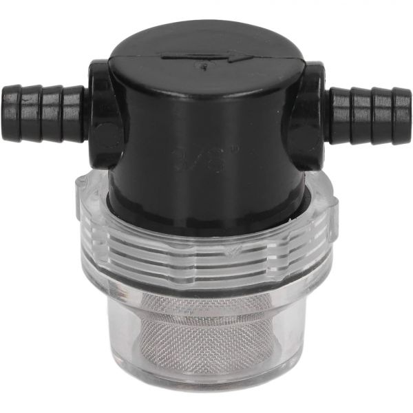 DC 12V 80PSI 펌프용 워터 펌프 디스펜서 스트레이너 인라인 필터 라인 스테인러 바브 ABS 3/8 in 1/2 출력 : 고메센스