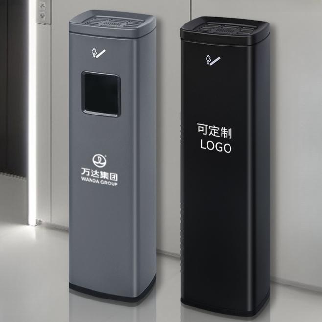 스테인레스 대형 재떨이 야외 휴지통 업소용 당구장 pc방 대용량 - 메인 이미지
