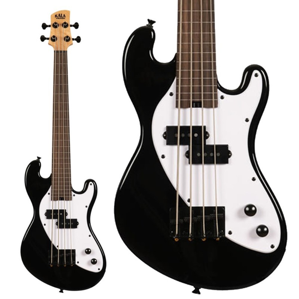 KALA UBASS-SB-BK-FS Jet Black 솔리드 바디 U-BASS 베이스기타 - 상품 이미지