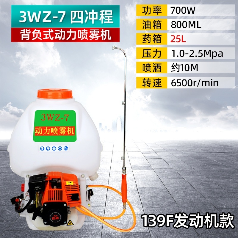 엔진농약분무기 동력 살수기 배낭 가솔린 비료 스프레이 20L 4행정 139 엔진 이미지 8
