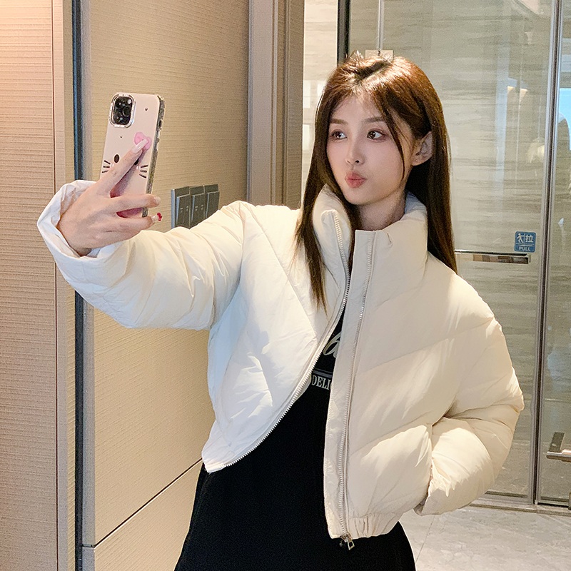 오리털 다운 패딩 숏패딩 다운 재킷 여성용 - 상세 이미지 3
