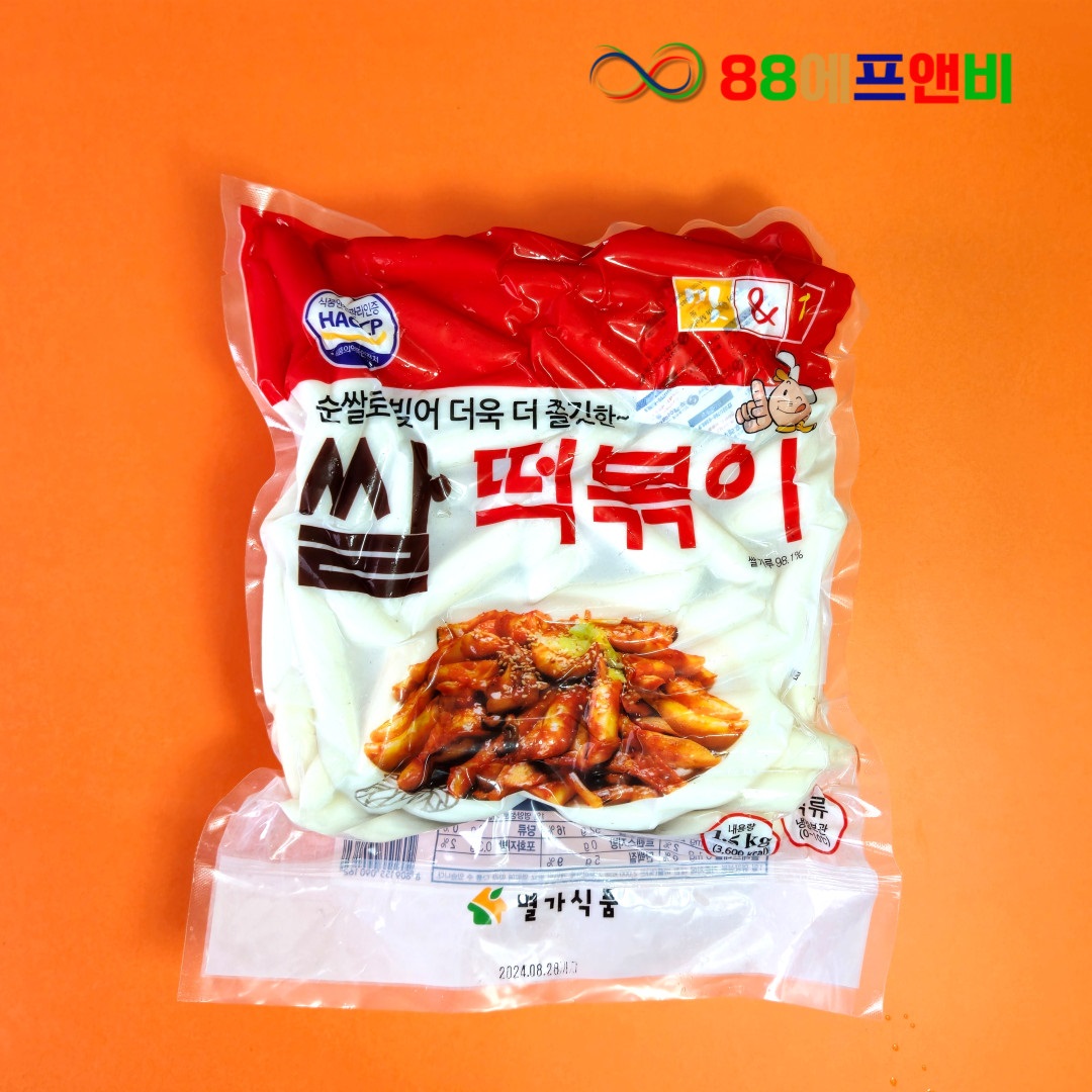 별가 개구쟁이 쌀떡볶이 1.5Kg 쌀떡볶이 별가식품 떡볶이 떡 쌀떡 - 메인 이미지