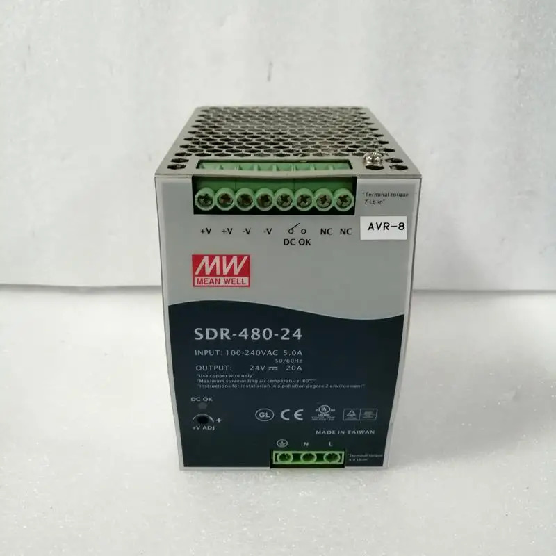 MEAN WELL SDR-480 SDR-480-24 SDR-480-48 480W Guida DIN 산업PFC