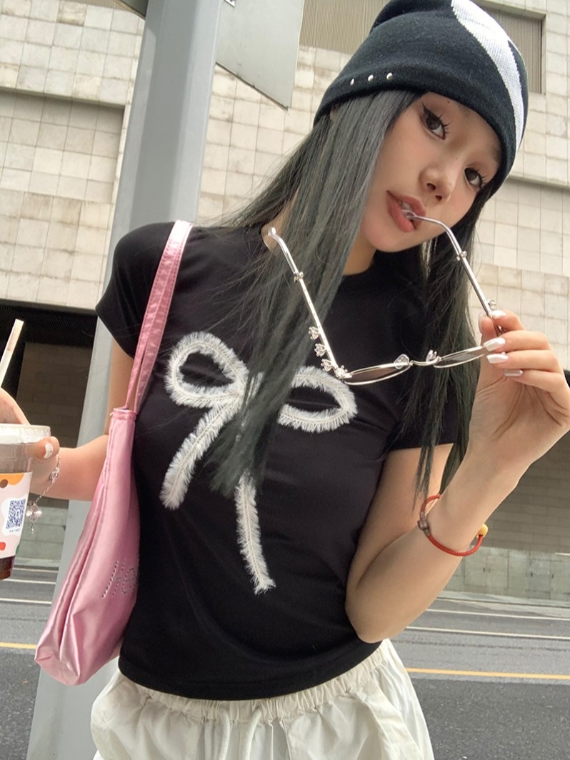 언니네 산지직송 5화 안은진 반팔 티셔츠 프린트 슬림핏 의상 옷 패션 - 상세 이미지 3