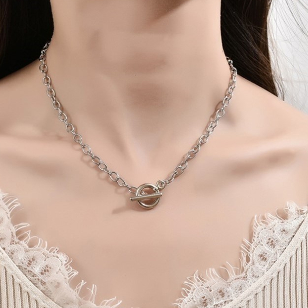 여성 은목걸이 925 은체인줄 레이어드 리본 하트 실버 골드 금 롱 - 상세 이미지 2