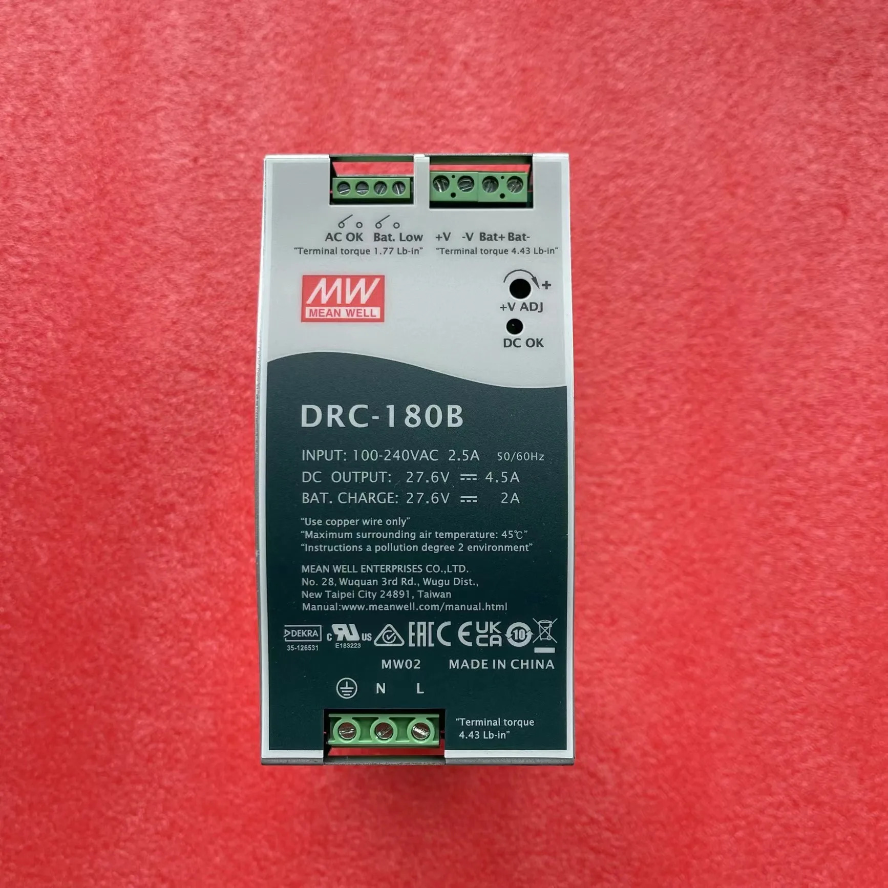 MEAN Well DRC-180 DRC-180A DRC-180B 팁