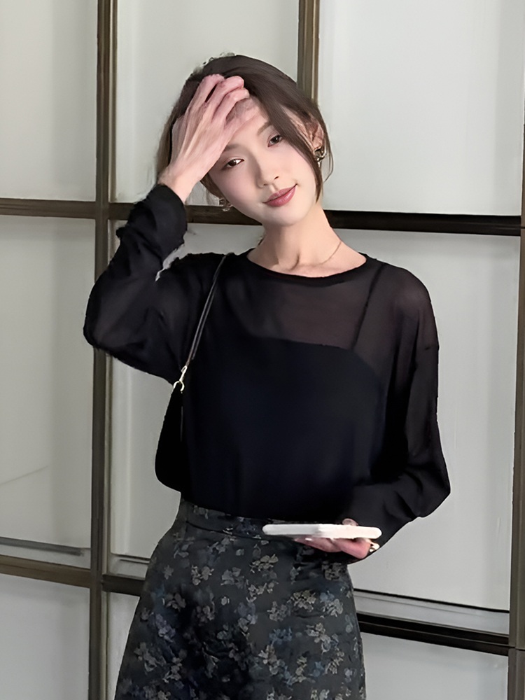 김지원 티셔츠 시스루 공항패션 긱시크 여름 의상 옷 패션 - 상세 이미지 3