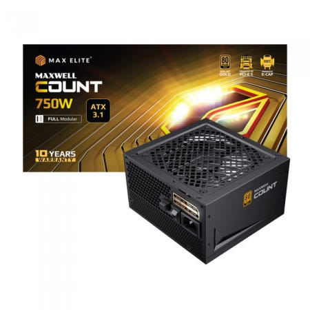 맥스엘리트 MAXWELL COUNT 750W 80PLUS골드 풀모듈러 ATX3.1 파워