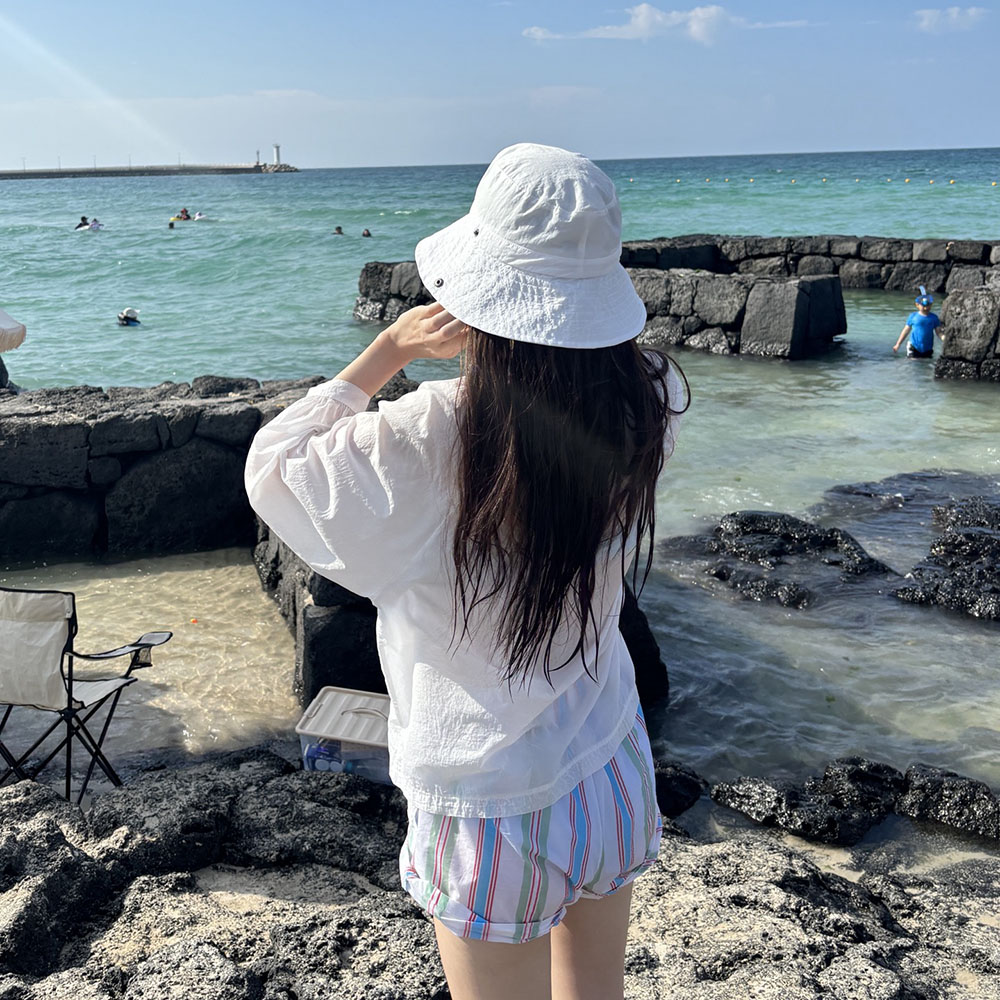 여름 챙넓은 남자 여성 버킷햇 벙거지 물놀이 휴양지 여행 비치 모자