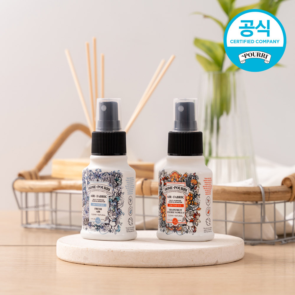 푸푸리 홈푸리 섬유 드레스 퍼퓸 실내 방향 탈취 제 41ml, 1+1 - 상품 이미지