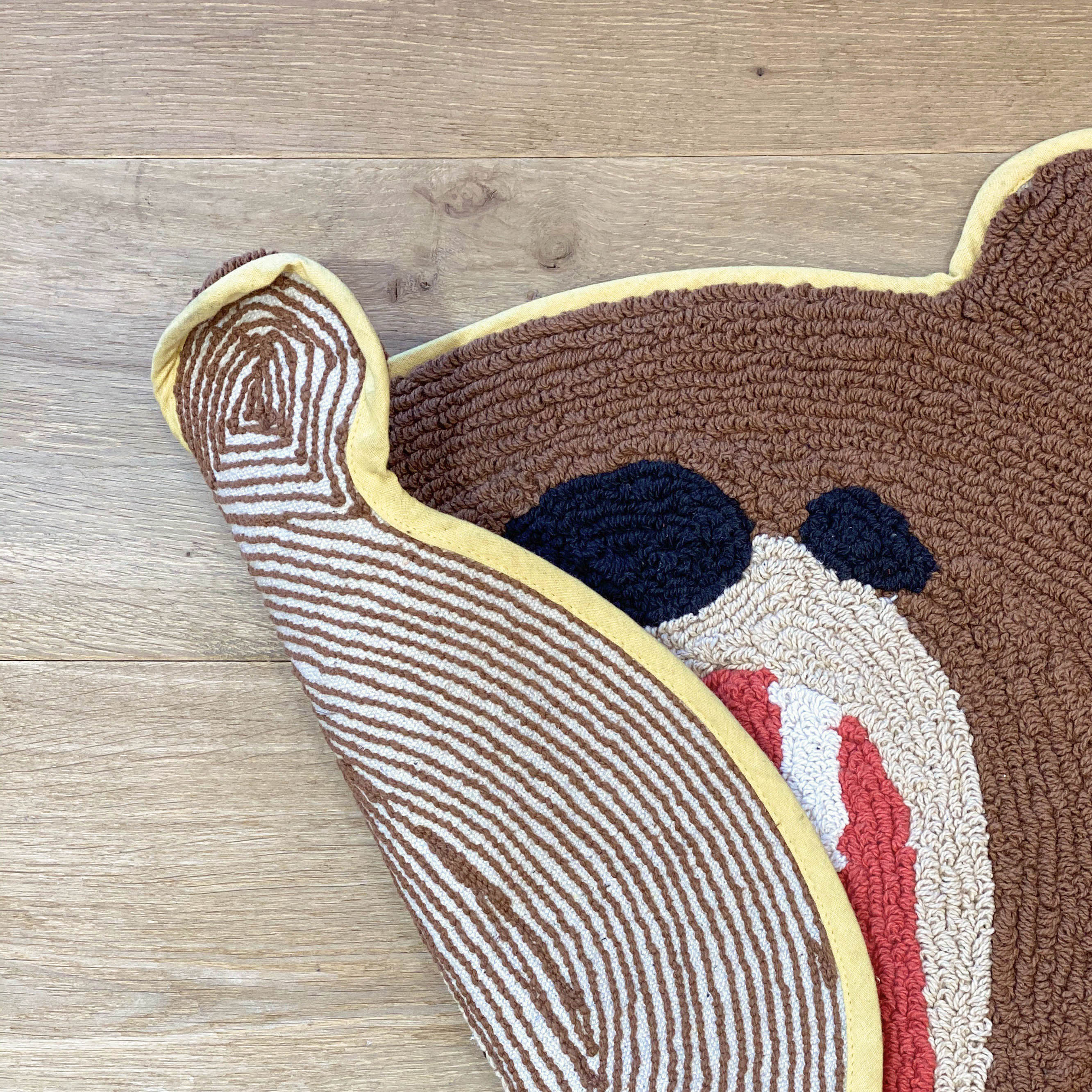 어흥 곰 마스크 순면 욕실 발매트