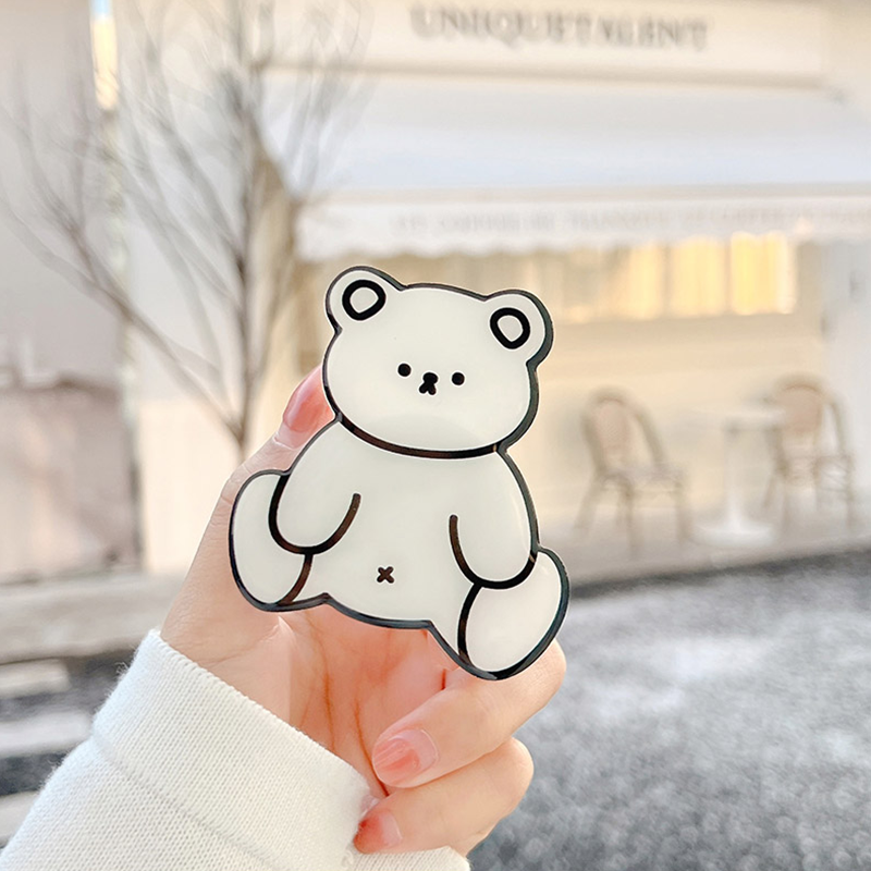 곰돌이 그립 톡 큐트베어 그림 캐릭터 아크릴 에폭시 스티커 맥세이프 자석 - 상세 이미지 2