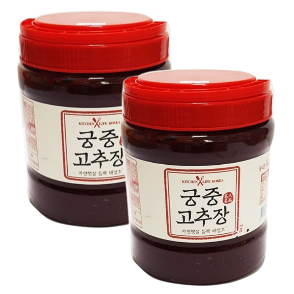 2kg 궁중 명품 고추장 x2개 시골고추장 조미료 양념 식자재 찌개 음식점 선물세트 회사 : 쉴드몰