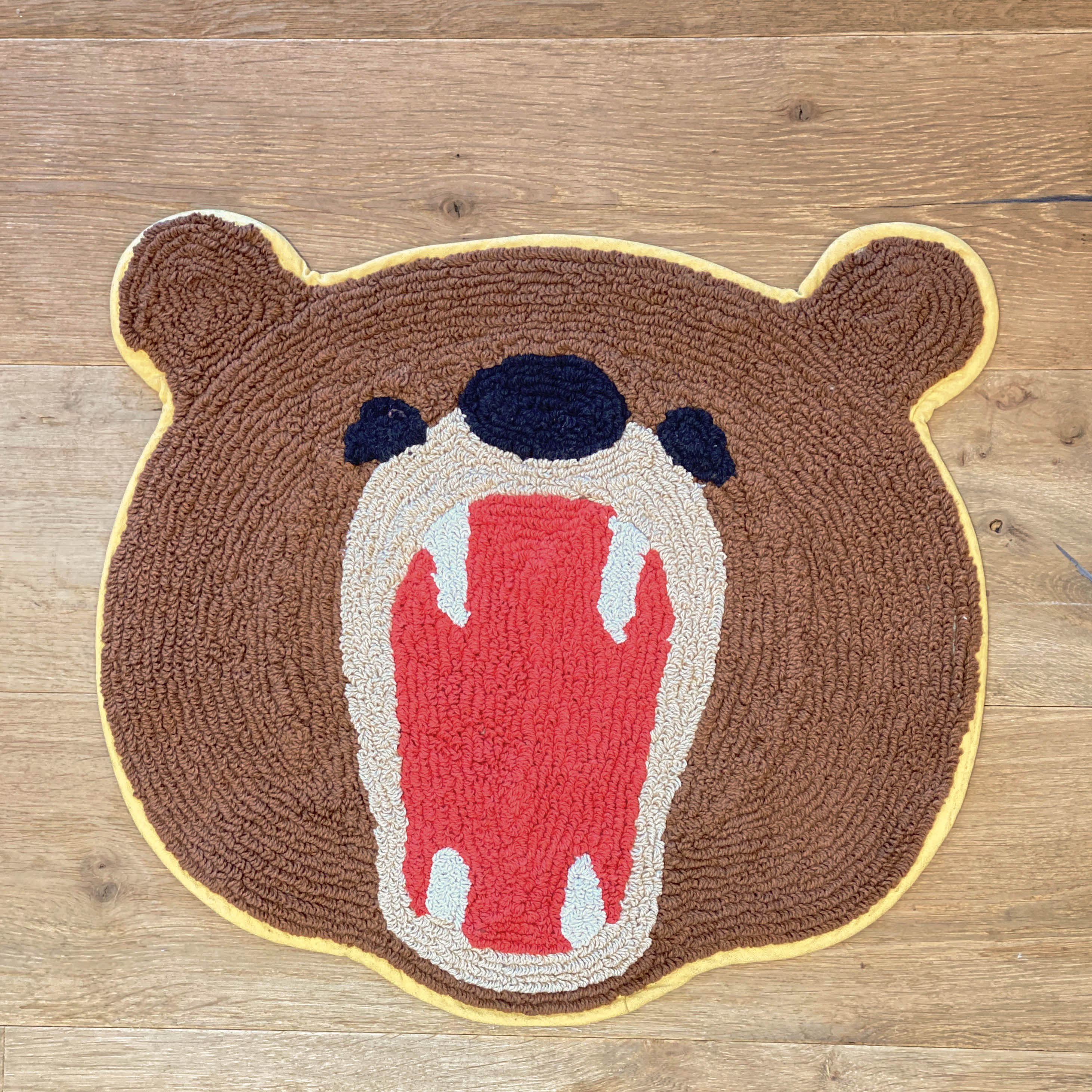 어흥 곰 마스크 순면 욕실 발매트