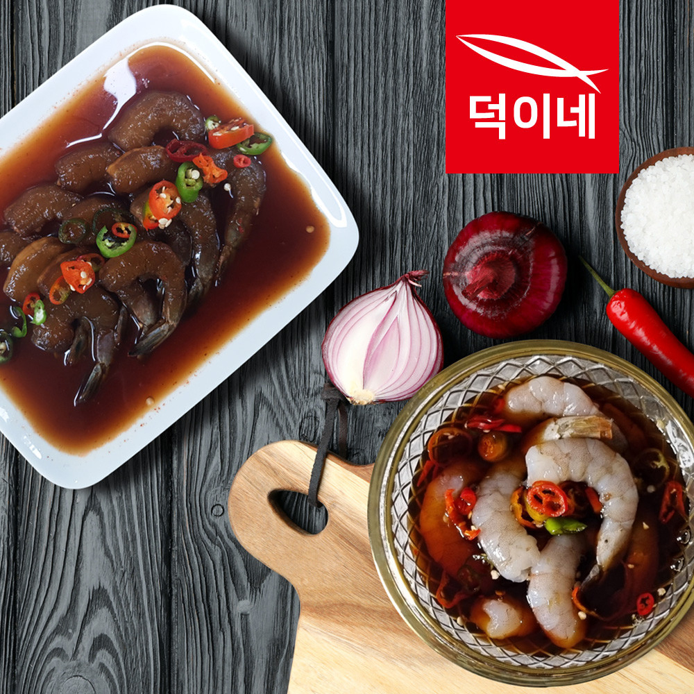 통영할매 깐 순살 간장 양념 새우장 330G