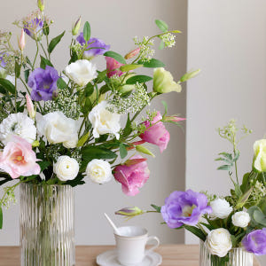 블러쉬 실크 리시안셔스 장미 생화같은 인테리어 조화 꽃 실사용 후기 | 효과 있을까? - 상품 이미지 2