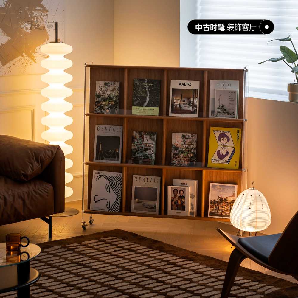 북유럽 잡지꽂이 카다로그 진열대 카탈로그 매거진랙 3x3 - 상세 이미지 3