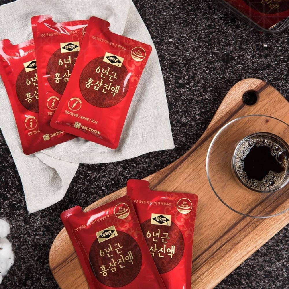 6년근홍삼진액 건강기능식품 면역력 피로 스트레스 기억력에 50ml, 30포 이미지 7