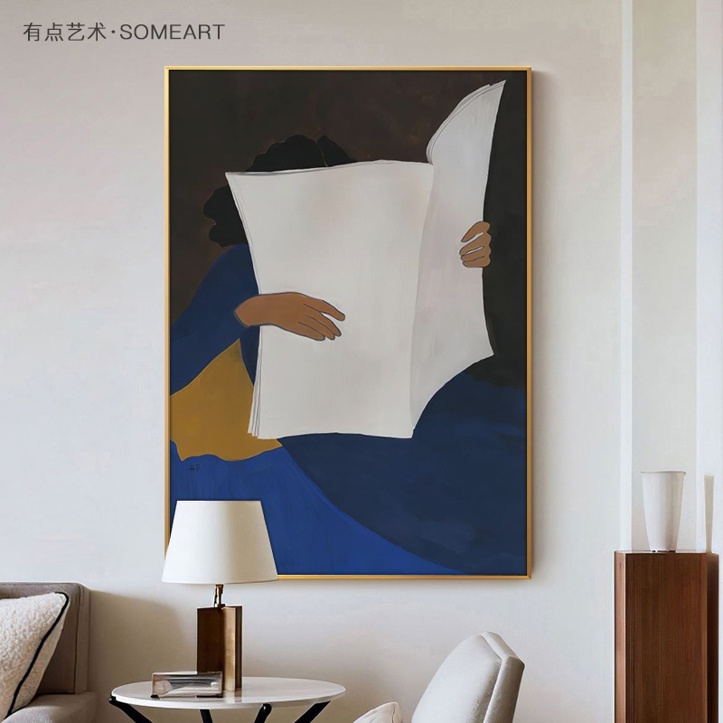 책읽는여자 한나피터슨 그림 인테리어 액자 명화 작가 침실 카페 모던 힙한 디자인 3종류 - 상세 이미지 3