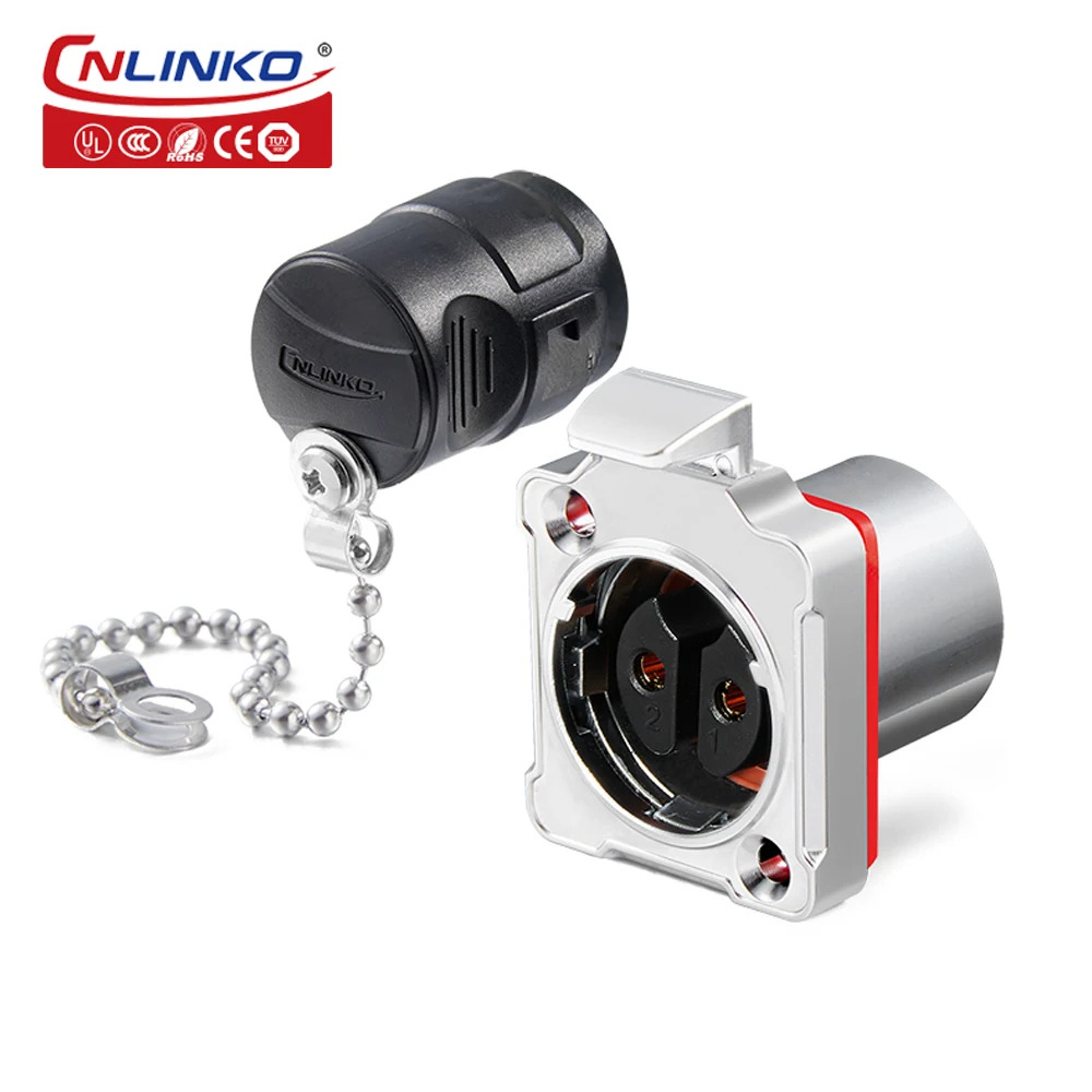 CNLINKO 쉘 솔더리스 커넥터 나사 잠금 케이블 퀵 M24 2 핀 3 25A : 대국상사