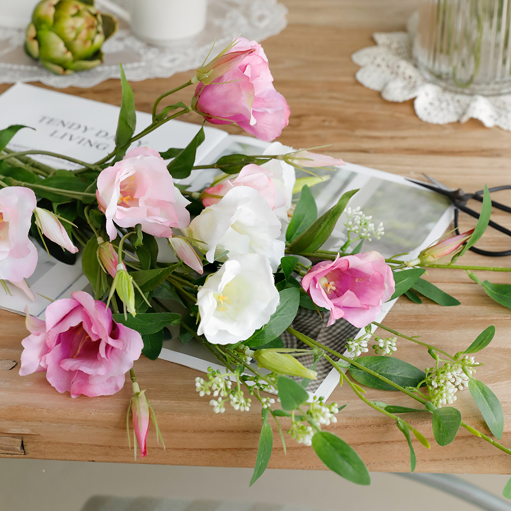 블러쉬 실크 리시안셔스 장미 생화같은 인테리어 조화 꽃 실사용 후기 | 효과 있을까? - 대표 이미지