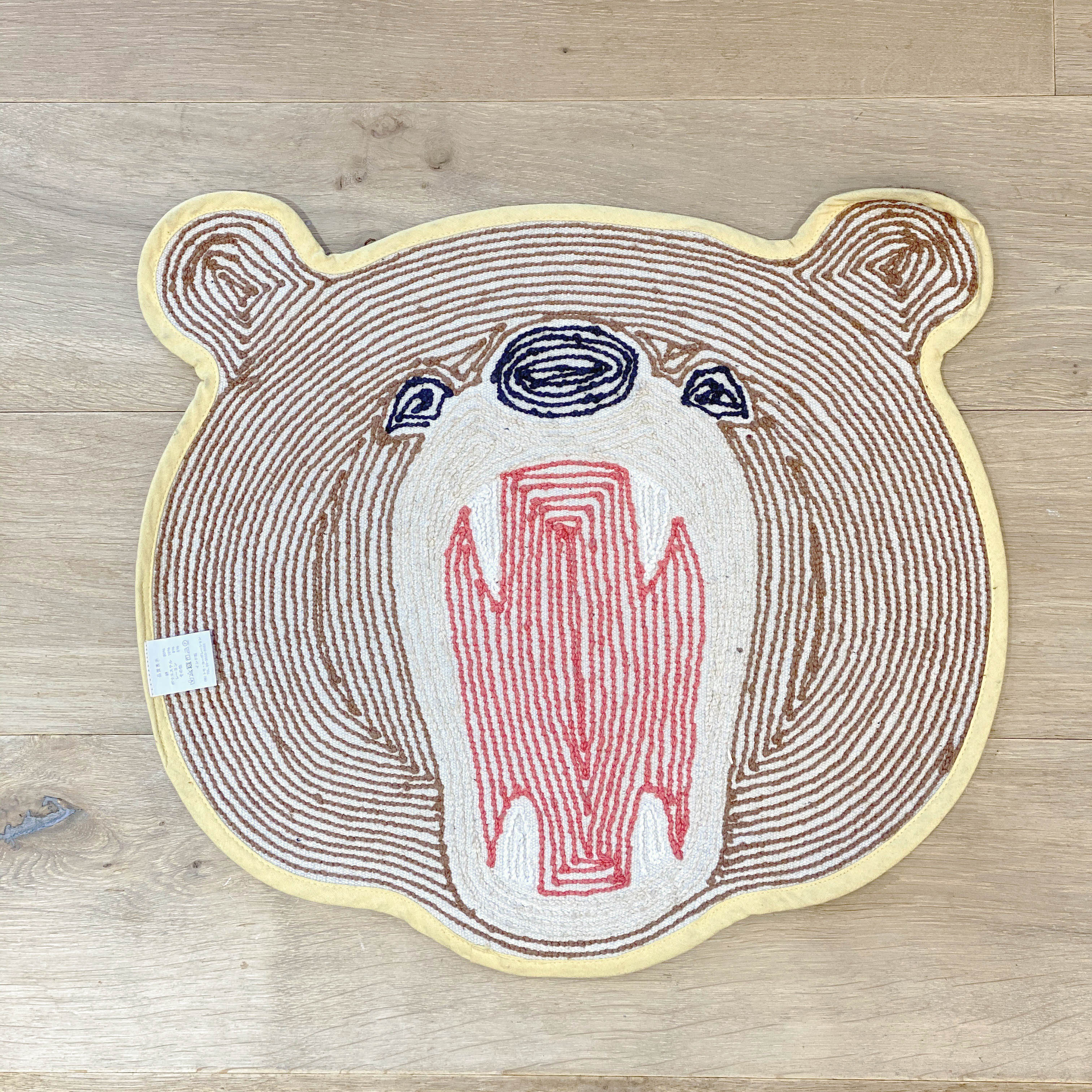 어흥 곰 마스크 순면 욕실 발매트