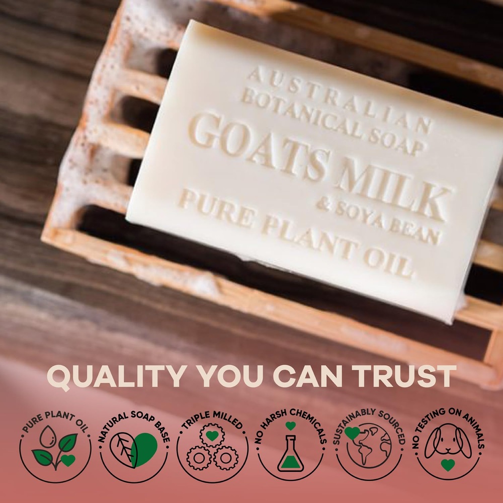 호주 식물성 비누 Goat milk 염소 우유 비누 바 시어버터 오리지널 Australian Botanical Soap 이미지 7