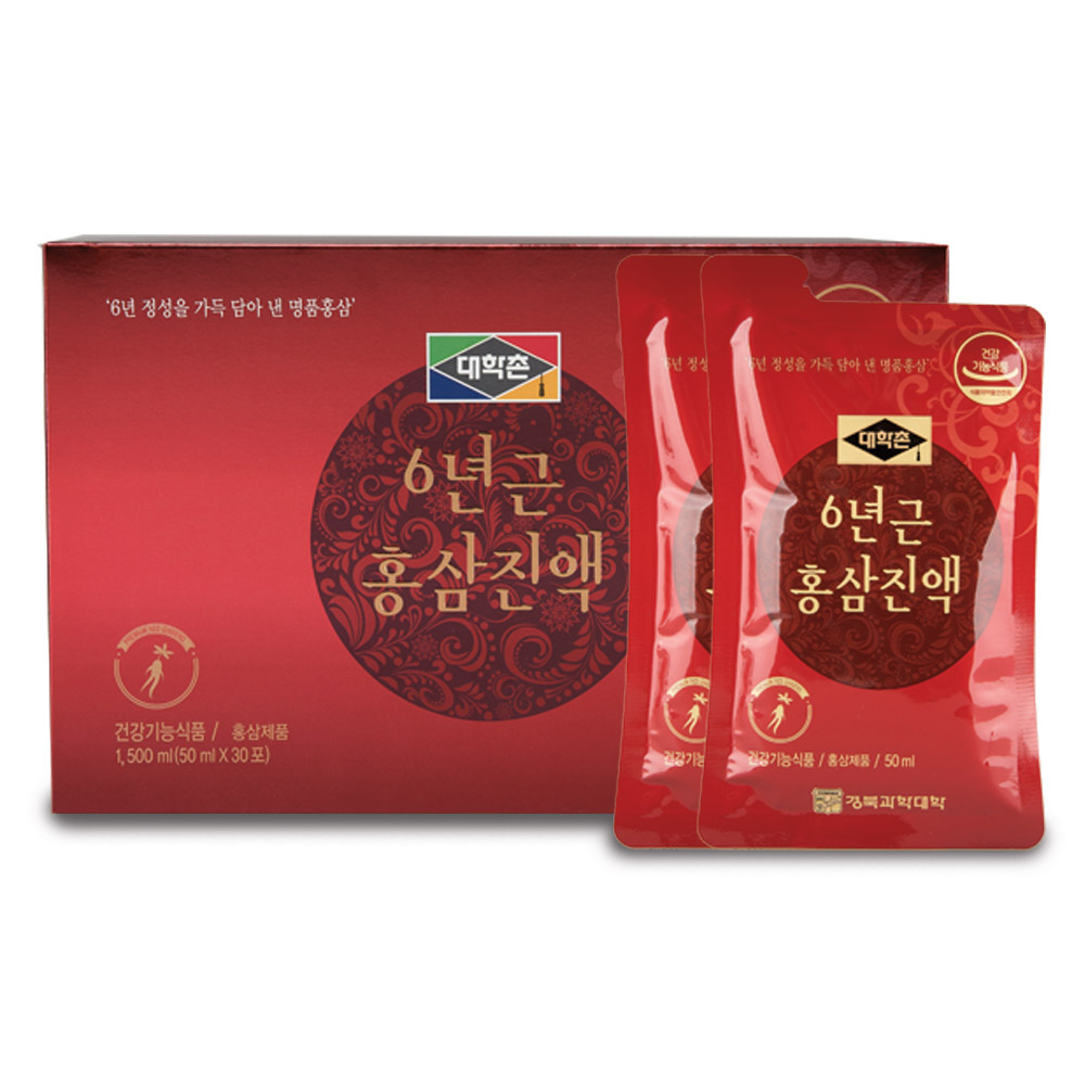 6년근홍삼진액 건강기능식품 면역력 피로 스트레스 기억력에 50ml, 30포 - 상세 이미지 2