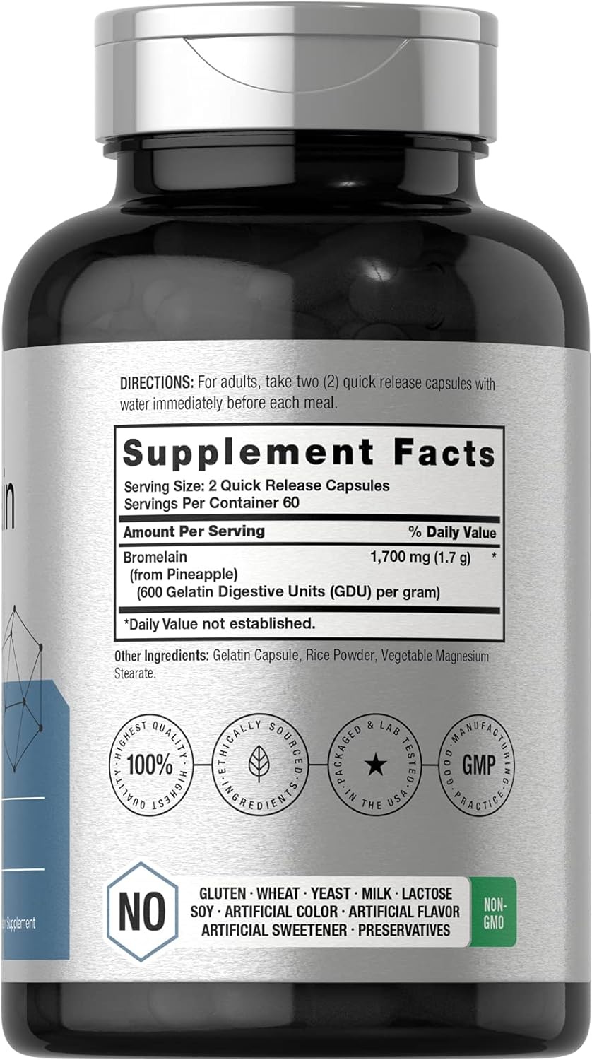 호바흐 브로멜라인 1700mg 120캡슐 - 상세 이미지 2