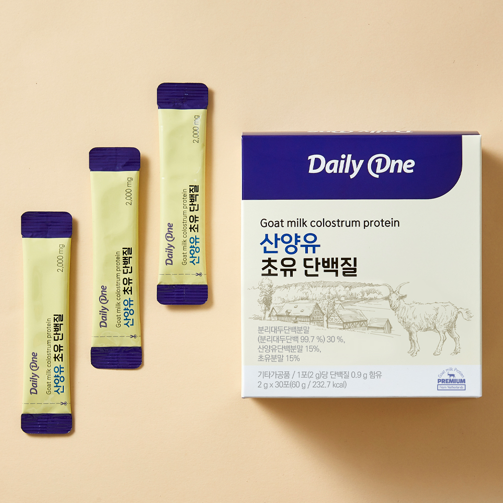 데일리원 산양유 초유 단백질 프로틴 분말 스틱 네덜란드 단백 파우더 30포, 1개 이미지 7