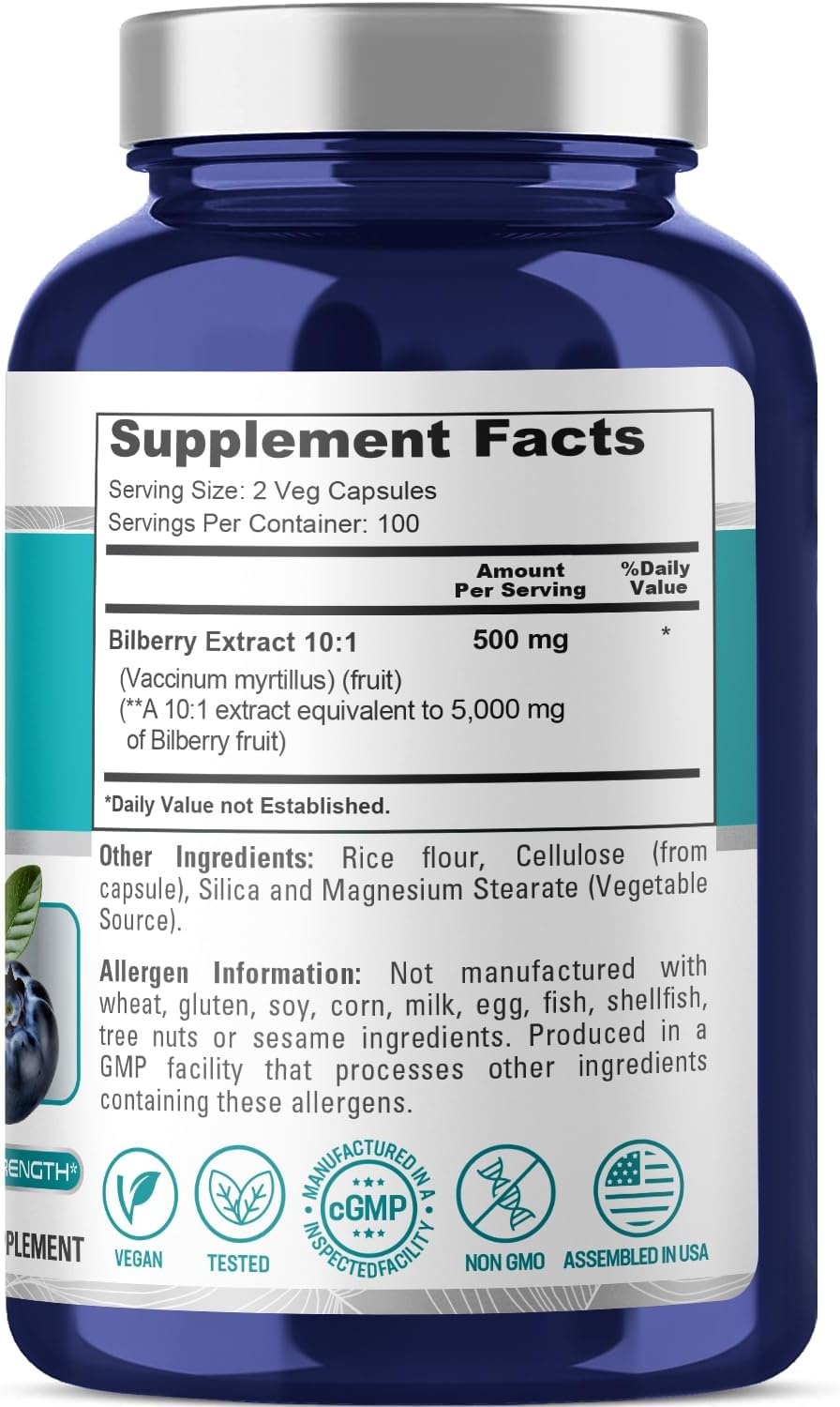 누사퓨어 빌베리 추출물 5000mg 200개 캡슐 - 상세 이미지 2
