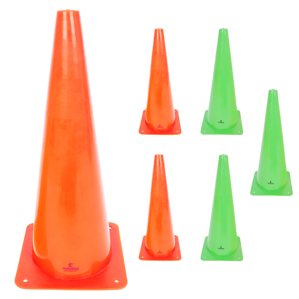 아이워너 스포츠콘 46cm 6개입 축구 용품 훈련 칼라콘 꼬칼콘 축구콘