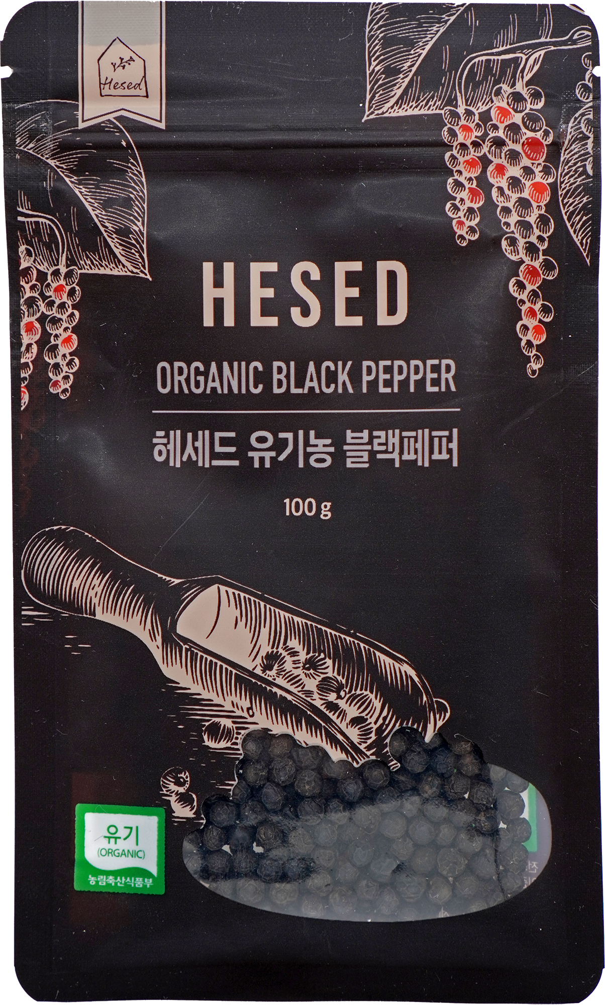 통후추 유기농 흑 캄폿 후추 리필 향신료 100g - 상세 이미지 2