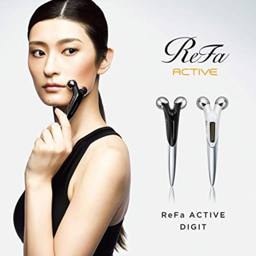 MTG ReFa ACTIVE DIGIT 리파 액티브 얼굴 페이스 마사지 롤러 블랙 일본제 - 상세 이미지 2