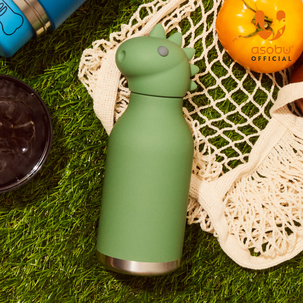 아소부 스테인레스 보온보냉 캐릭터 텀블러 베스티 460ml, 디노 - 상세 이미지 3