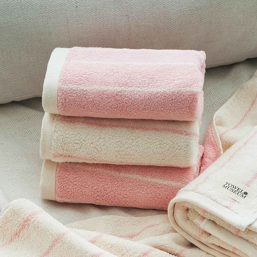 [단독] 소프트터치 40수 코마사 타올 선염 하프 미니멀 200g 호텔수건 세트 선물포장