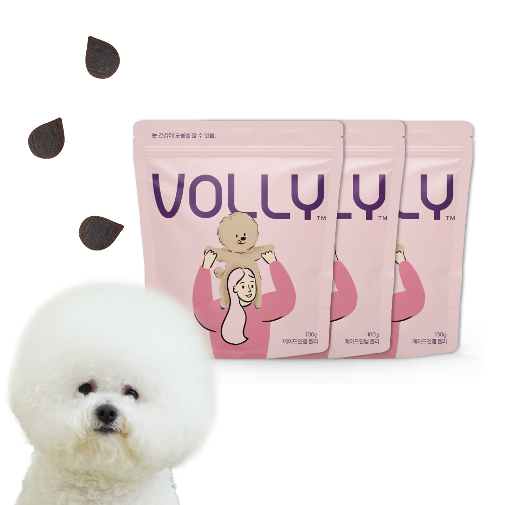 강아지 오메가3 눈 영양제 볼리 알가트리움 메이드인랩 100개입, 3개