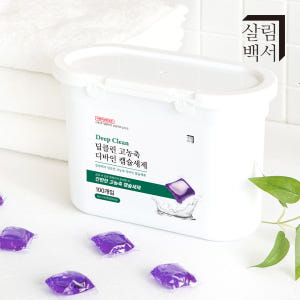 살림백서 딥클린 디바인 고농축 캡슐세제 100개입 실내건조 세탁세제 드럼... 실사용 후기 | 효과 있을까? - 상품 이미지 1