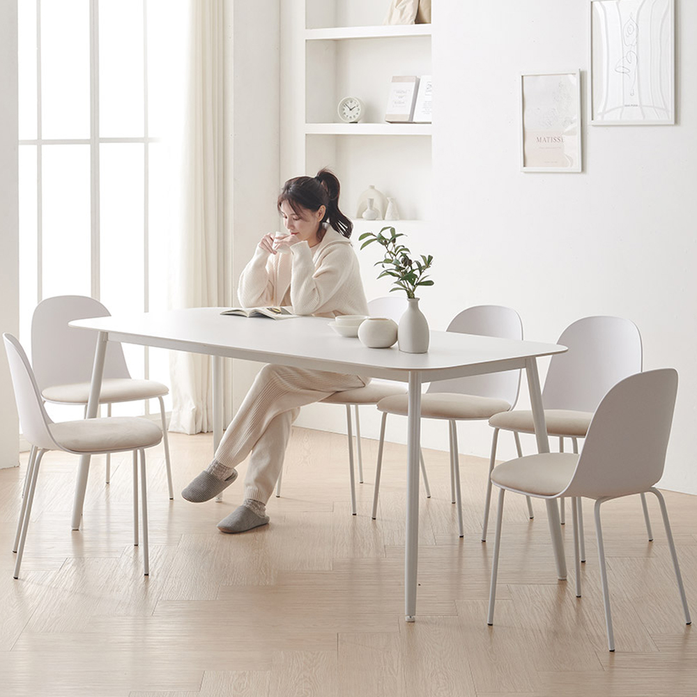 나탈리 12T 포세린 세라믹 식탁 의자 세트 6인용 1800 (의자6)