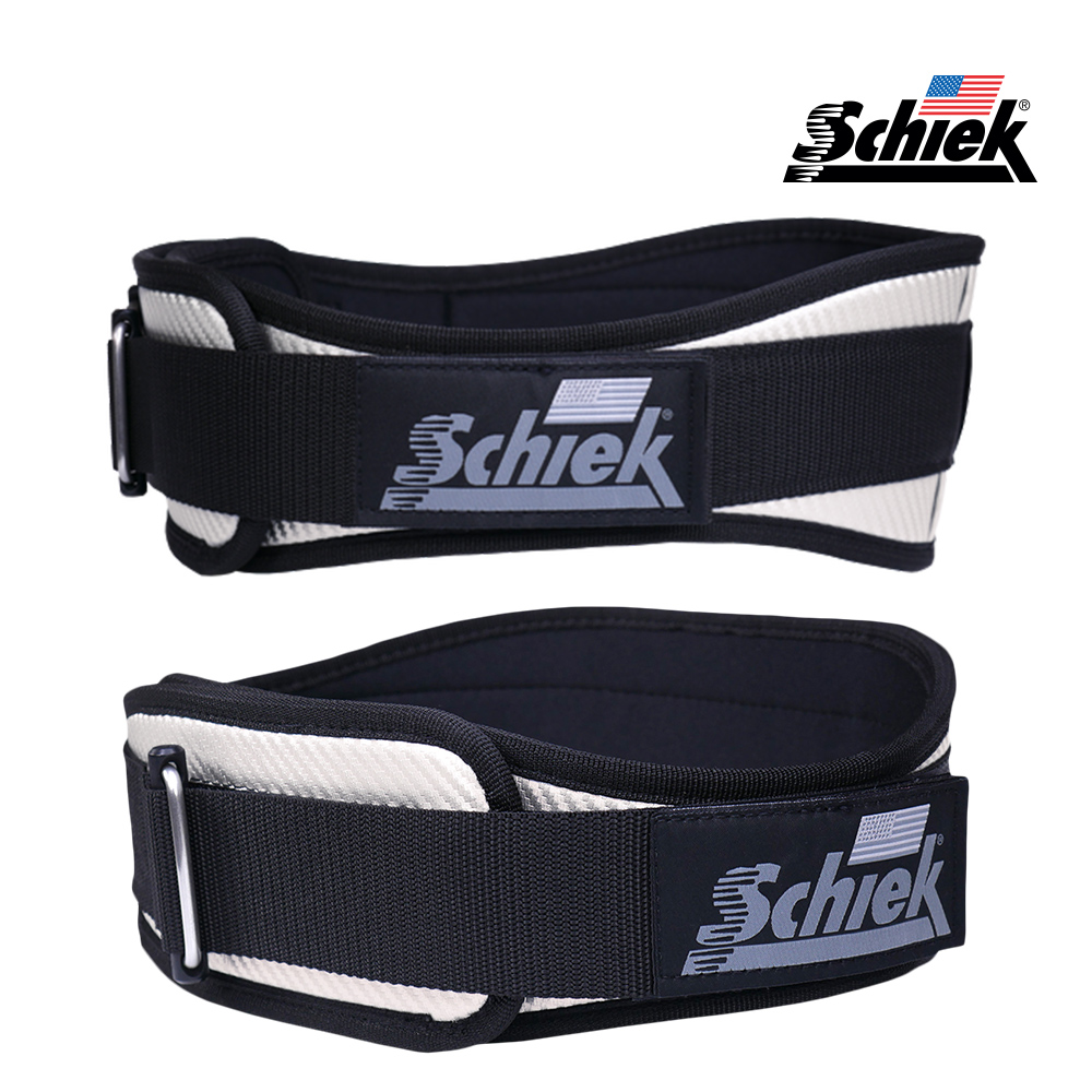 SCHIEK CF3004 화이트 카본 헬스 벨트 리프팅 복압 크로스핏 웨이트 운동 시크 쉬크 - 상세 이미지 4