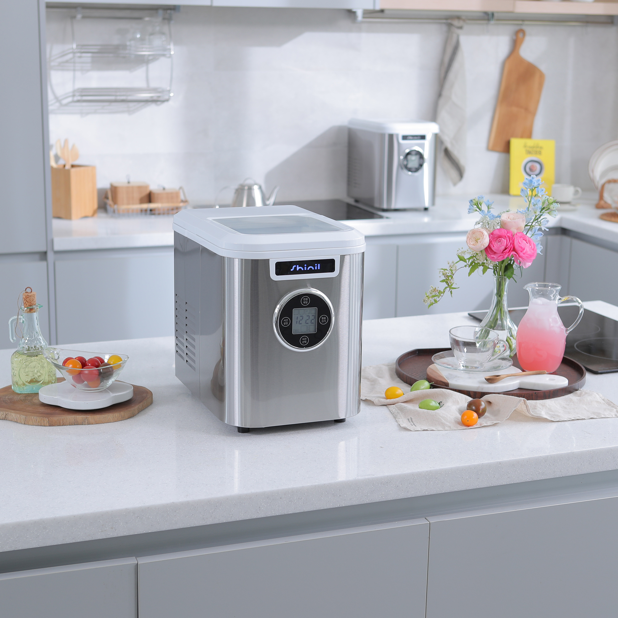 신일 가정용제빙기 소형 미니제빙기 휴대용 캠핑용 사무실 아이스메이커