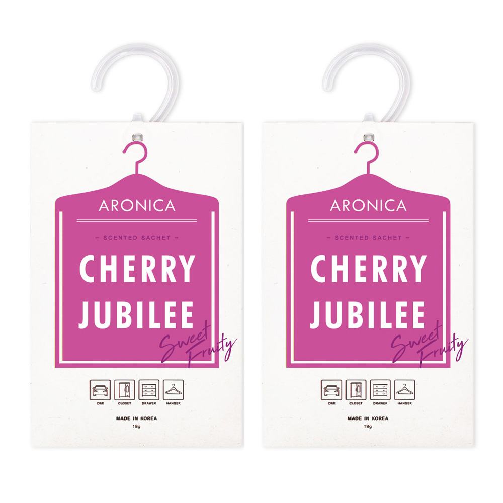 아로니카 센티드 샤쉐 옷걸이형 옷장 방향제 체리쥬빌레향 본품 18gx2P