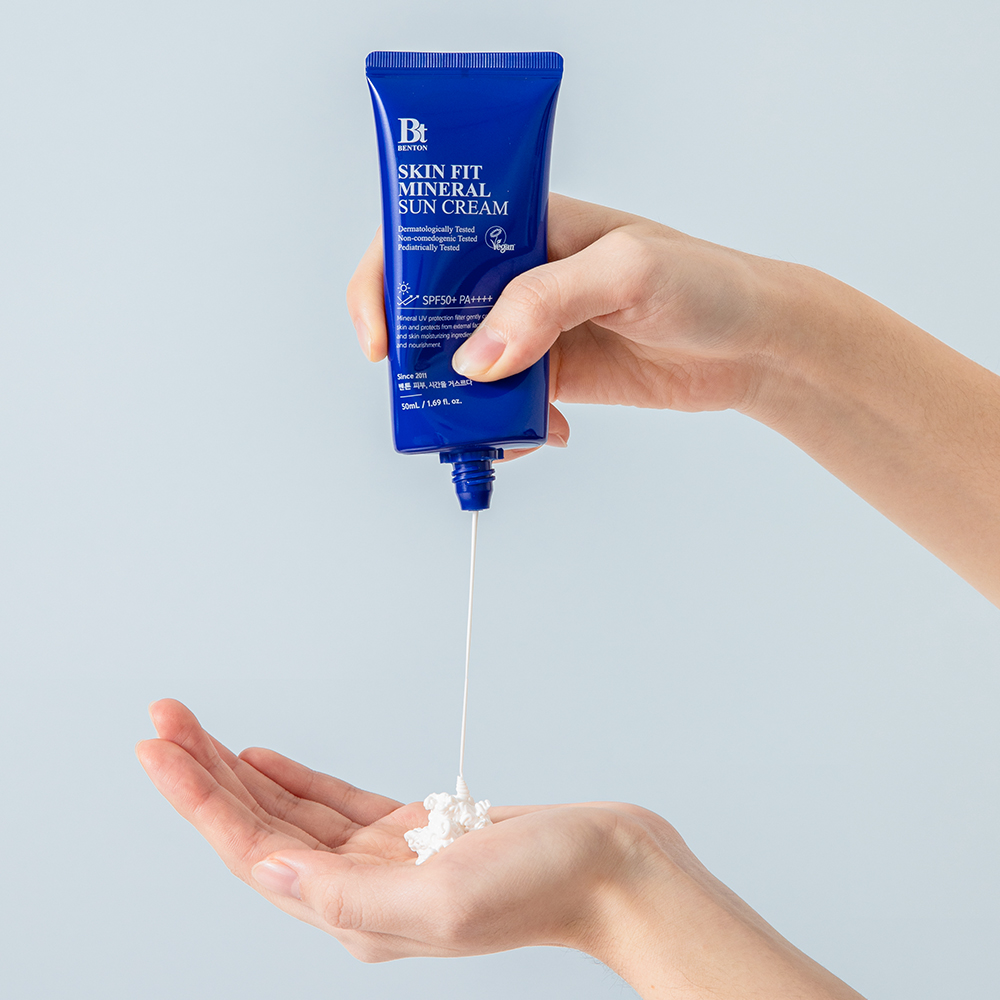 벤튼 스킨핏 미네랄 무기자차 톤업 선크림 50mL